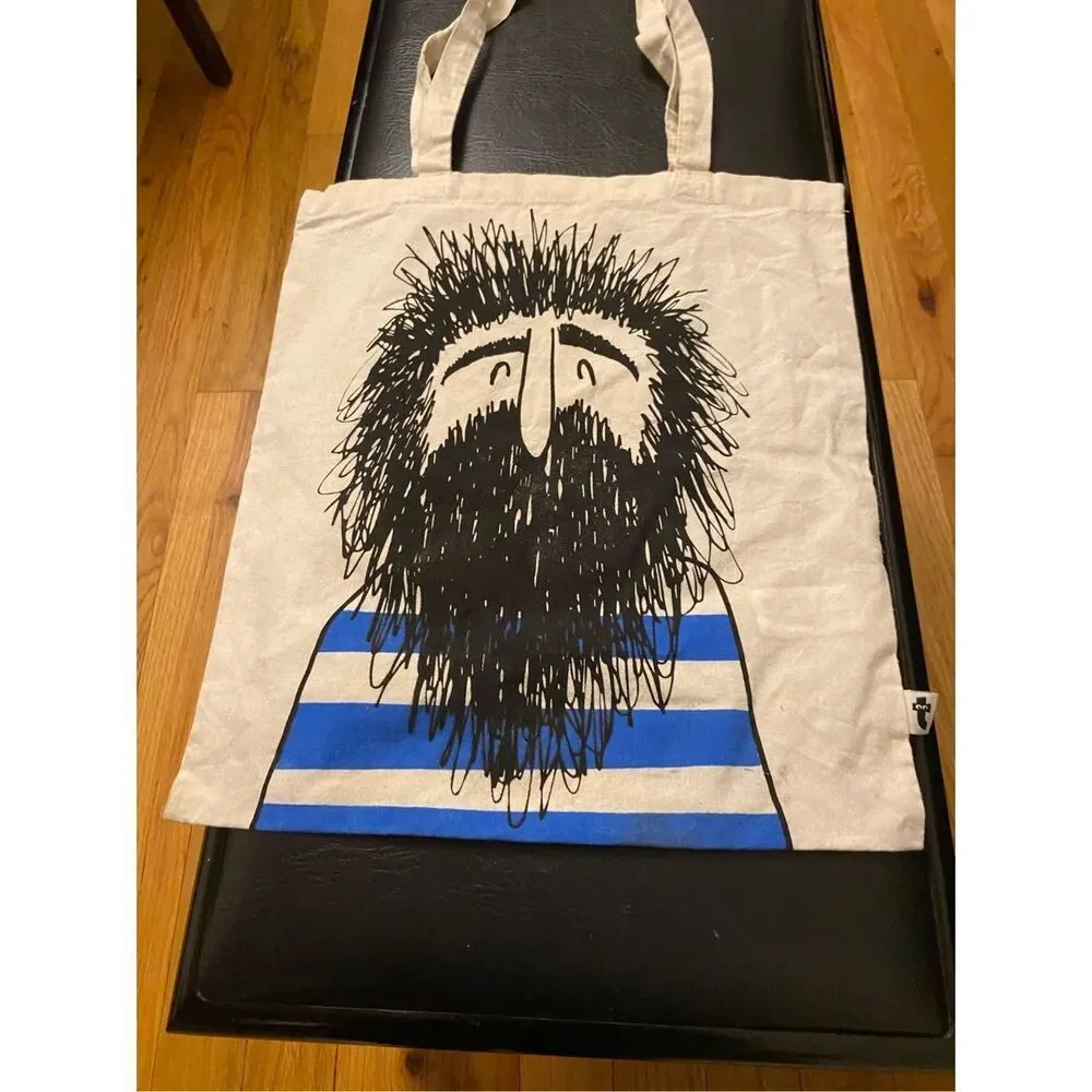 Bearded‎ Man Tote Bag